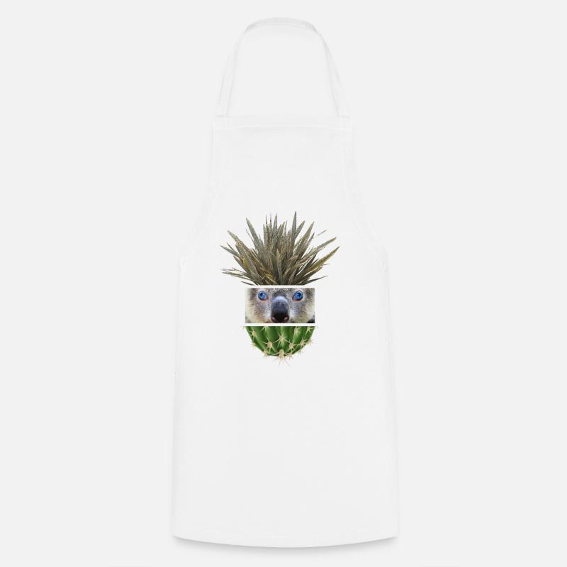 Koala Azur Cactus Collage - Tablier de cuisine - blanc