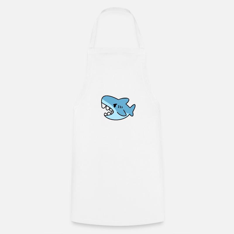 Majestic Shark - Cooking Apron - white