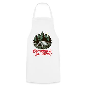 Übernachtungszelt Camping - Kochschürze - Weiß - Vorne - AI Model Male 185 dark (185cm)
