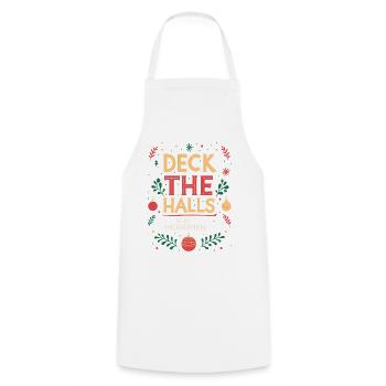 Deck the Halls en Joie - Tablier de cuisine - blanc - Devant - AI Model Male 185 dark (185cm)