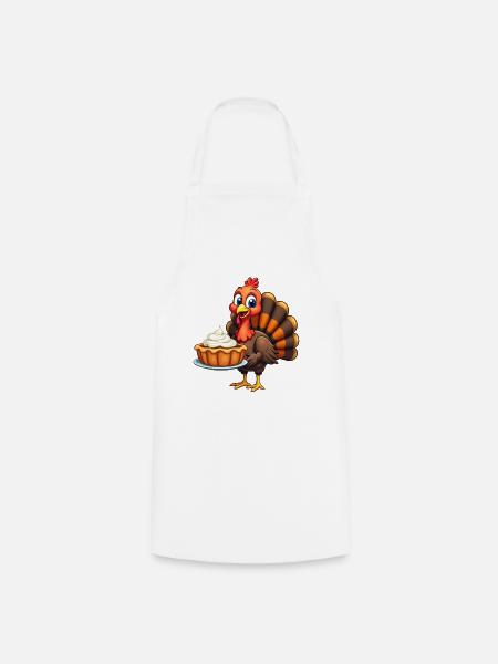 Thanksgiving Lustiger Thanksgiving Truthahn - Kochschürze - Weiß