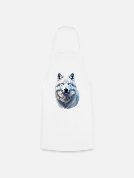 Loup arctique - Tablier de cuisine - blanc