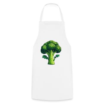 Brocoli - Tablier de cuisine - blanc - Devant - AI Model Male 185 dark (185cm)