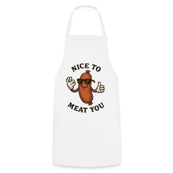 Lunettes de soleil Salsage : Sympa de te faire de la viande - Tablier de cuisine - blanc - Devant - AI Model Male 185 dark (185cm)
