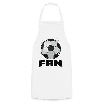 Football_Fan - Cooking Apron - white - Front - AI Model Male 185 dark (185cm)