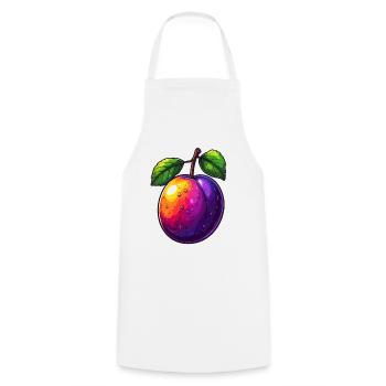 Plum - Cooking Apron - white - Front - AI Model Male 185 dark (185cm)
