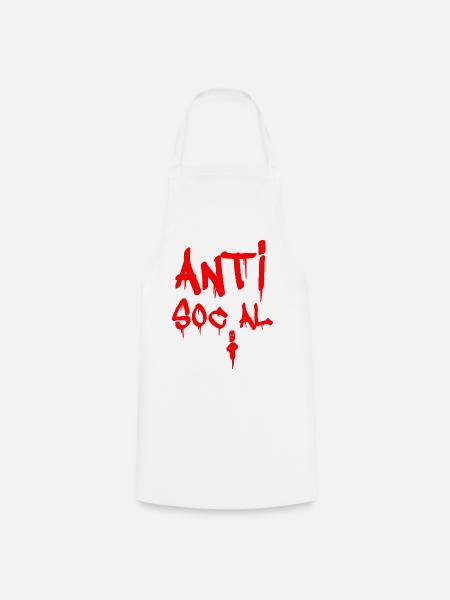ANTISOZIAL! - Kochschürze - Weiß