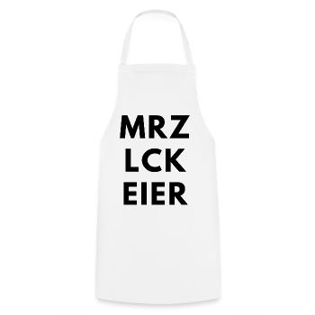 MRZ_LCK_EIER - Kochschürze - Weiß - Vorne - AI Model Male 185 dark (185cm)
