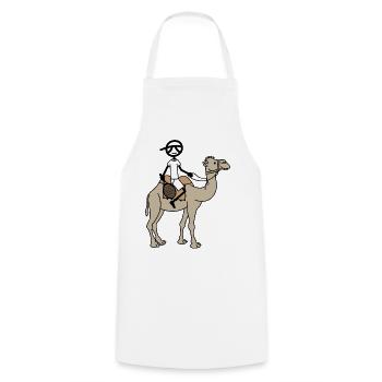 Pallino von Arabien - Kochschürze - Weiß - Vorne - AI Model Male 185 dark (185cm)