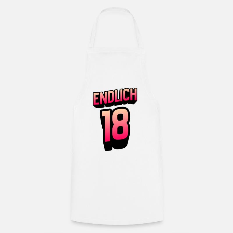 Enfin 18 Gradient Neon - Tablier de cuisine - blanc