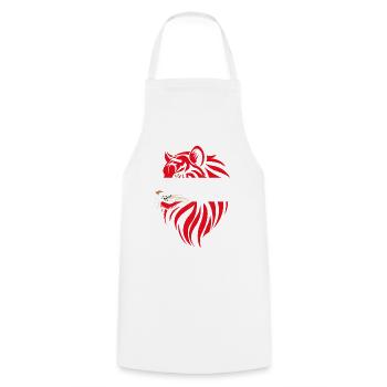 Austria - Austria - Tiger Flags - Cooking Apron - white - Front - AI Model Male 185 dark (185cm)