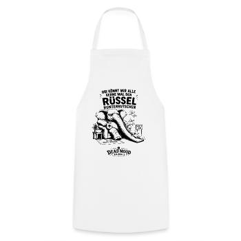 Sarkasmus-Fans, Kaffeeliebhaber & Kollegen - Kochschürze - Weiß - Vorne - AI Model Male 185 dark (185cm)