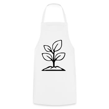 Garden Plant Gardener Gift - Cooking Apron - white - Front - AI Model Male 185 dark (185cm)
