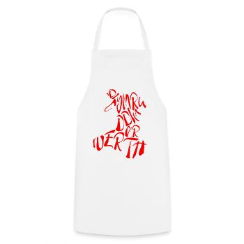 'Di Cymru Ddim Ar Werth - Tablier de cuisine - blanc - Devant - AI Model Male 185 dark (185cm)