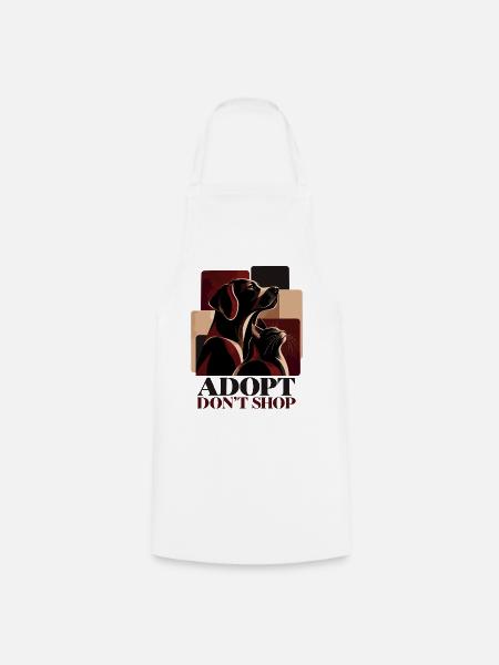 Adopt Don’t Shop Dog & Cat - Kochschürze - Weiß