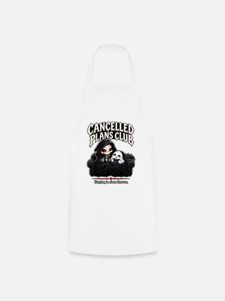 Cancelled Plans Club – Introvertierter Reaper - Kochschürze - Weiß