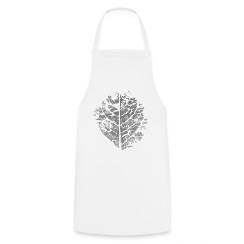 Leaf - Japan Knotweed - Cooking Apron - white - Front - AI Model Male 185 dark (185cm)