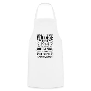 Vintage Made In 1944 80 ans d’être génial - Tablier de cuisine - blanc - Devant - AI Model Male 185 dark (185cm)