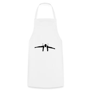 Turner an Ringen, Turnen, Men's Gymnastics - Kochschürze - Weiß - Vorne - AI Model Male 185 dark (185cm)