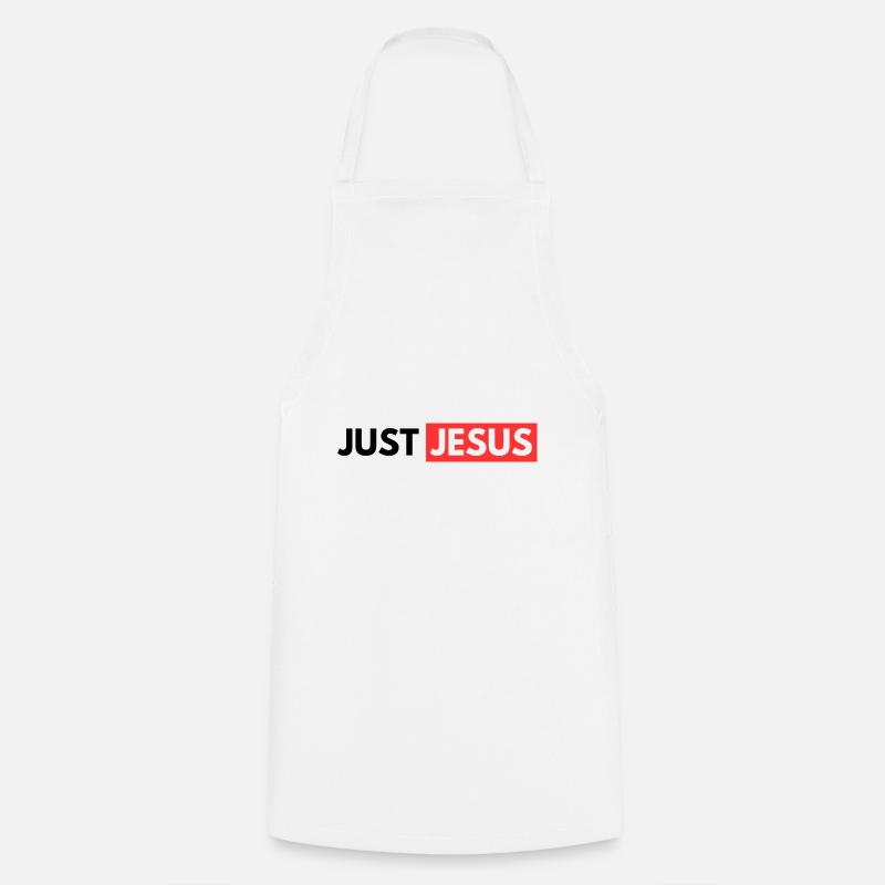 Just Jesus - Cooking Apron - white