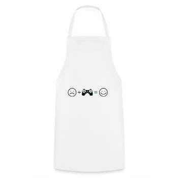 Smile Face-Spiel - GA - Kochschürze - Weiß - Vorne - AI Model Male 185 dark (185cm)