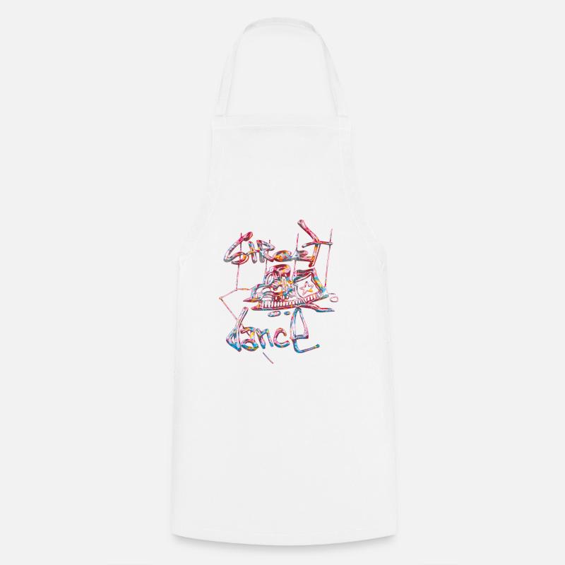 Graffiti style Splash hip hop colors painter color - Cooking Apron - white