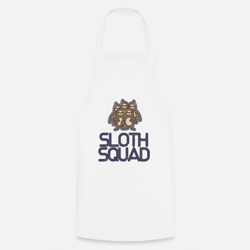 Sloth Squad - Cooking Apron - white