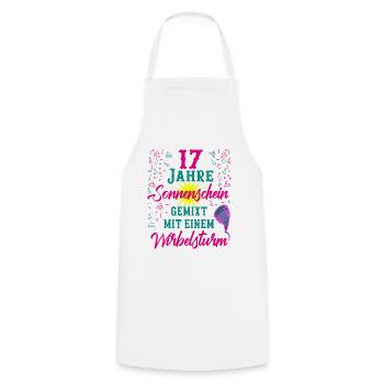 17 Geburtstag Frauen Geschenk 17 Jahre Geburtstag - Kochschürze - Weiß - Vorne - AI Model Male 185 dark (185cm)