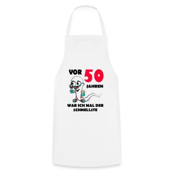 50.Ehrentag 50. Jubiläum Club der alten Säcke 50 - Kochschürze - Weiß - Vorne - AI Model Male 185 dark (185cm)