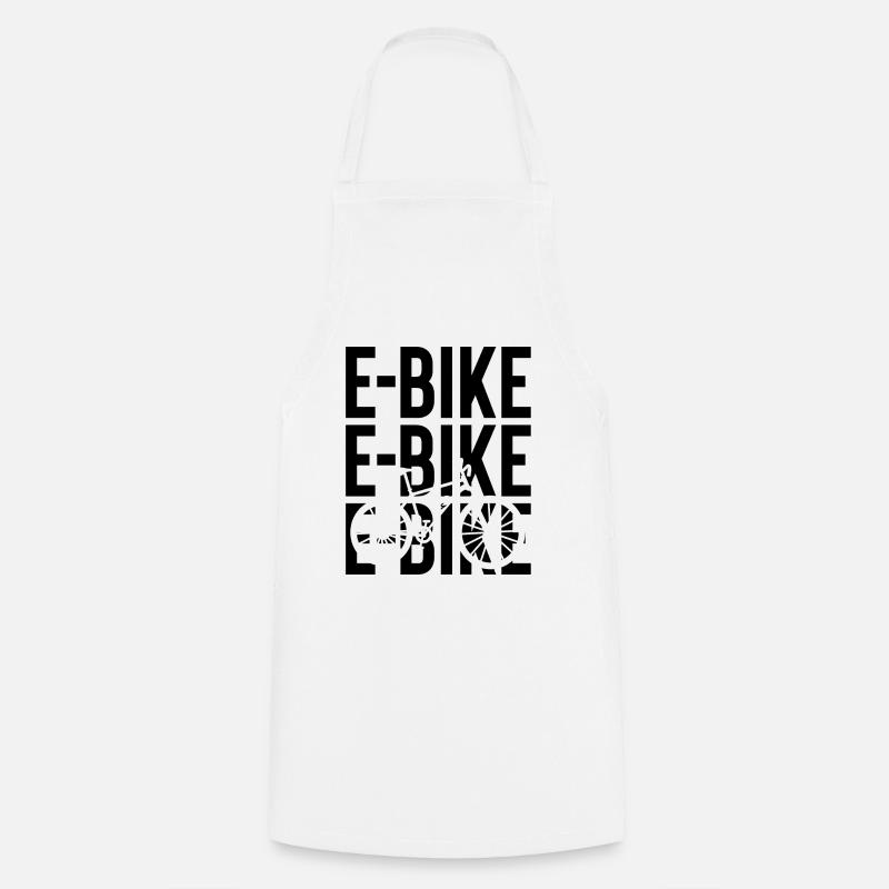 Vélo électrique - - Tablier de cuisine - blanc