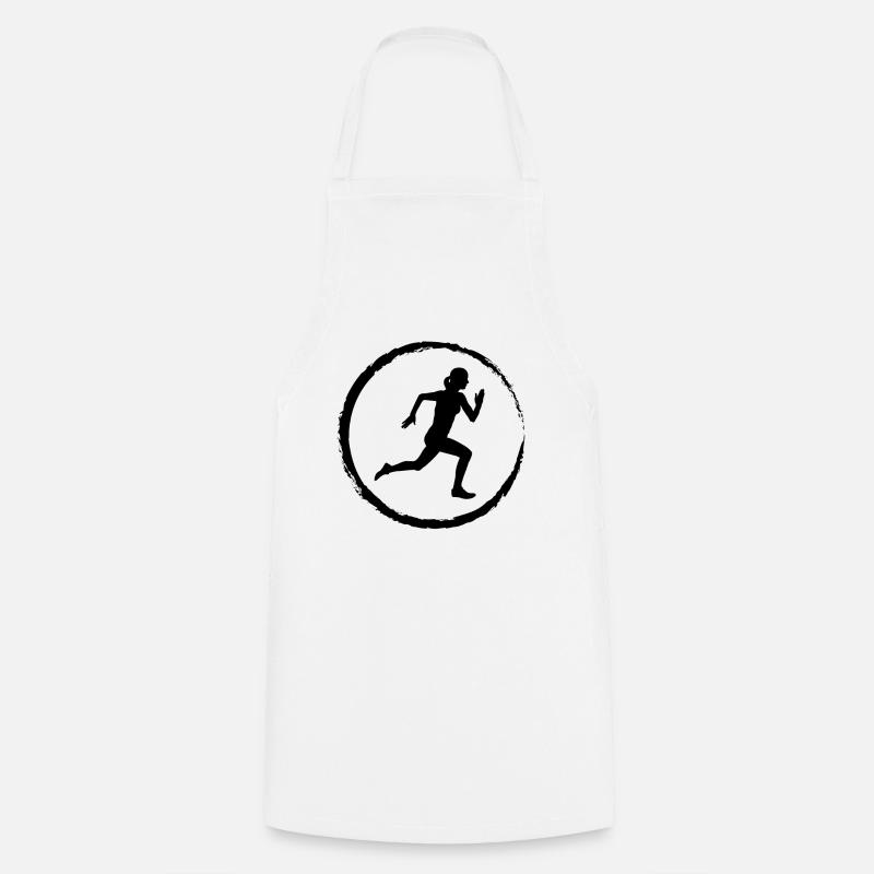 Corrik et la course à pied - - Tablier de cuisine - blanc