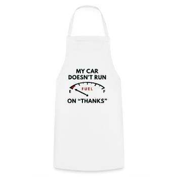 Ma voiture ne fonctionne pas grâce - Tablier de cuisine - blanc - Devant - AI Model Male 185 dark (185cm)