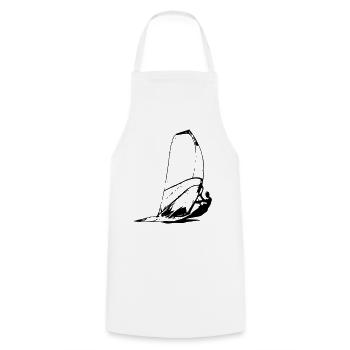 Windsurfing - Surfer - Kochschürze - Weiß - Vorne - AI Model Male 185 dark (185cm)