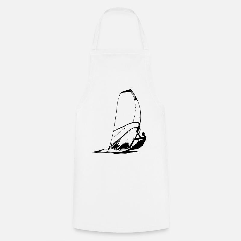 Windsurfing - Surfer - Kochschürze - Weiß