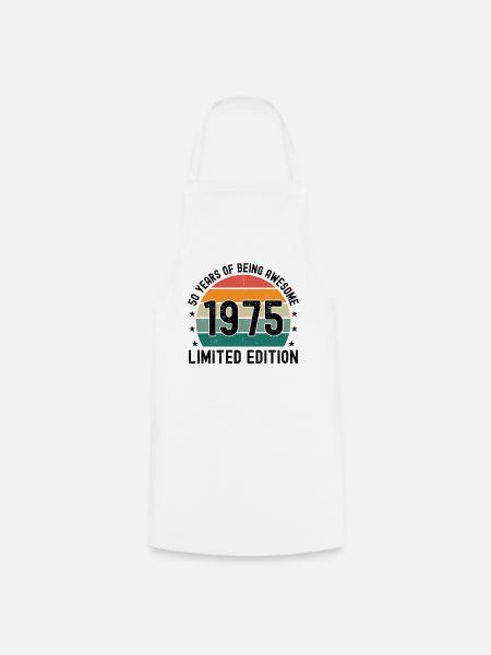 50 Years Of Being Awesome 1975 Limited Edition - Kochschürze - Weiß