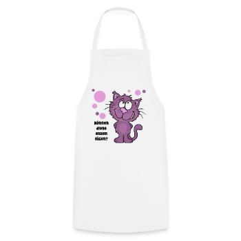 Can these eyes lie? - Cooking Apron - white - Front - AI Model Male 185 dark (185cm)