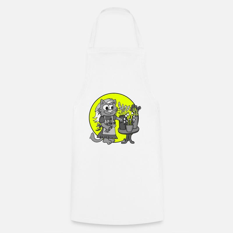 Profession Florist Retro - Cooking Apron - white
