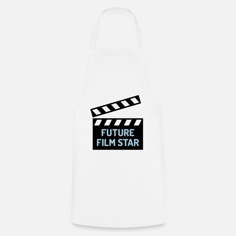 ★ Couleurs de conception modifiables ★ Future star de cinéma - Tablier de cuisine - blanc