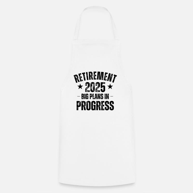 Retraite 2025 : de grands projets en cours - Tablier de cuisine - blanc