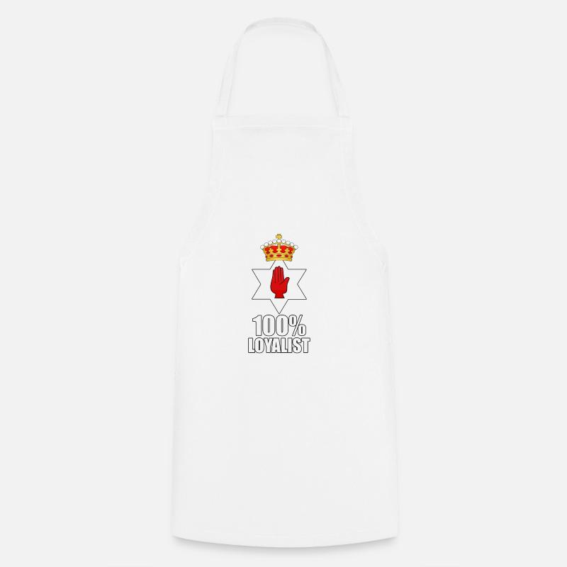 100 % - Cooking Apron - white