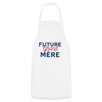 Future grand-mère - Tablier de cuisine - blanc - Devant - AI Model Male 185 dark (185cm)