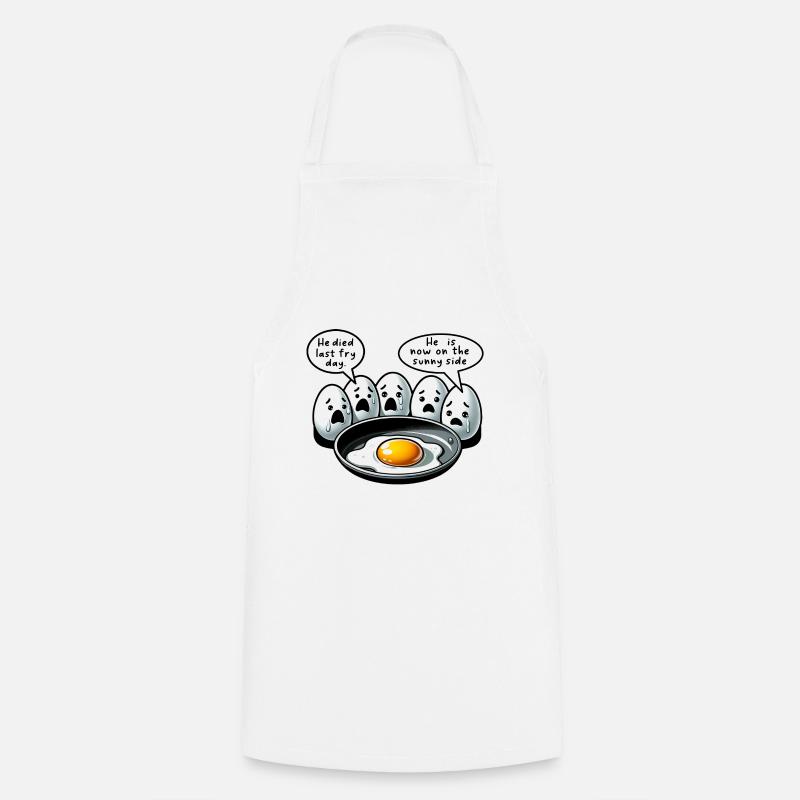 Eggs Fried Egg Easter Meme - Cooking Apron - white