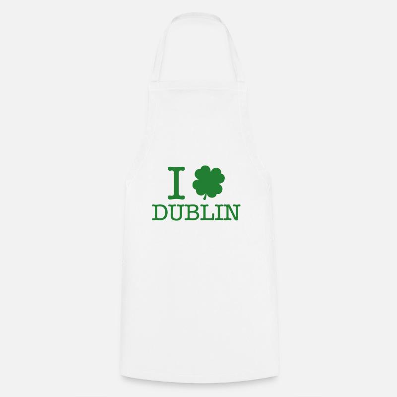Ich liebe Dublin - Kochschürze - Weiß
