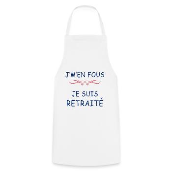 Frèrosaurus Grand Frère Dinosaure Annonce - Tablier de cuisine - blanc - Devant - AI Model Male 185 dark (185cm)
