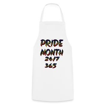 Pride month Jahr Liebe Schwul queer Homosexuel bi - Kochschürze - Weiß - Vorne - AI Model Male 185 dark (185cm)