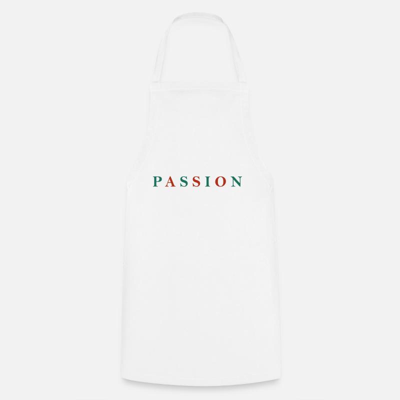 Passion Graphic - Cooking Apron - white