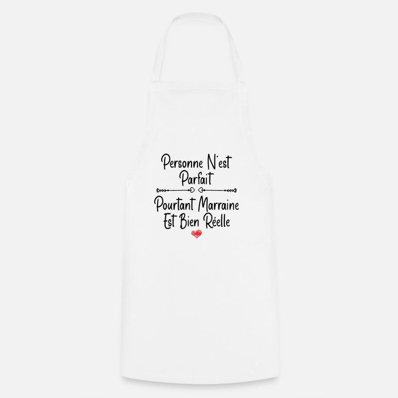 Marraine - Tablier de cuisine - blanc