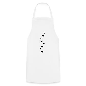 hearts - Kochschürze - Weiß - Vorne - AI Model Male 185 dark (185cm)