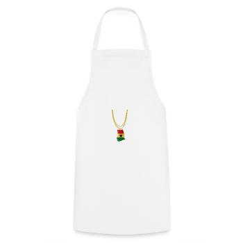 Ghana Ghanaian Flag Pride Star Love I Gift - Cooking Apron - white - Front - AI Model Male 185 dark (185cm)