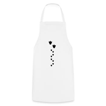 Duck tracks, footprints (super cheap!) - Tablier de cuisine - blanc - Devant - AI Model Male 185 dark (185cm)